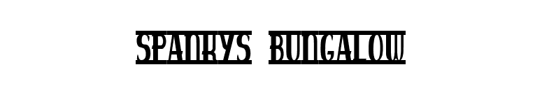 spankys bungalow font preview