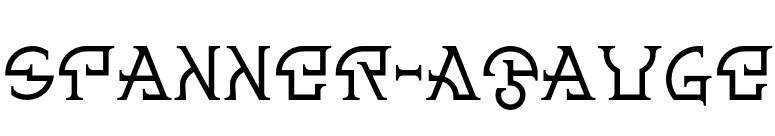 Spanner-AGauge font preview