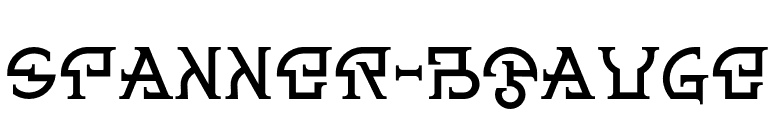 Spanner-BGauge font preview