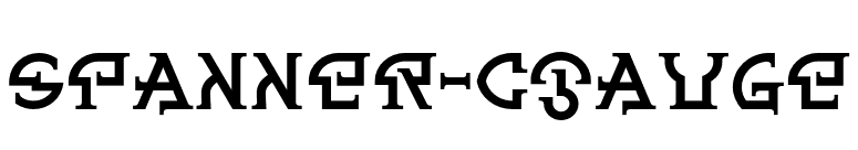 Spanner-CGauge font preview