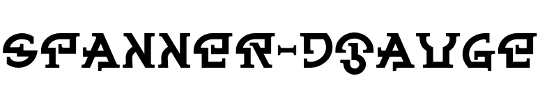 Spanner-DGauge font preview