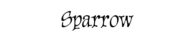 Sparrow font preview