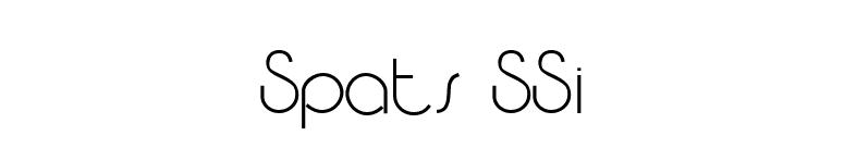 Spats SSi font preview