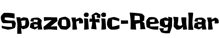 Spazorific-Regular font preview