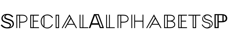 SpecialAlphabetsP04 font preview