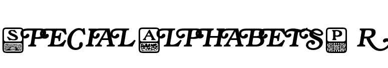 SpecialAlphabetsP05 font preview