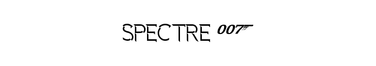 Spectre 007 font preview