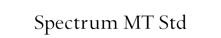 Spectrum MT Std font preview