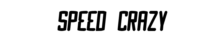 Speed Crazy font preview