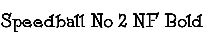 Speedball No 2 NF Bold font preview
