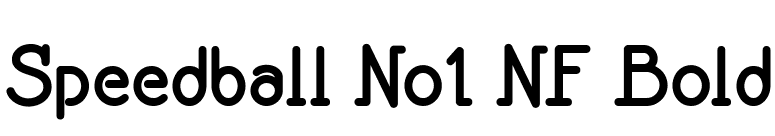 Speedball No1 NF Bold font preview