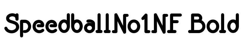 SpeedballNo1NF Bold font preview
