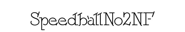 SpeedballNo2NF font preview