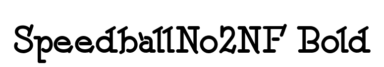 SpeedballNo2NF Bold font preview