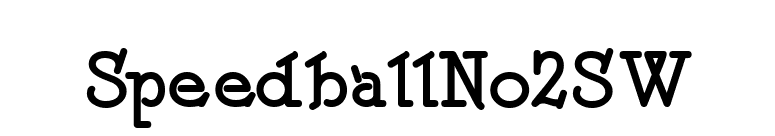 SpeedballNo2SW font preview