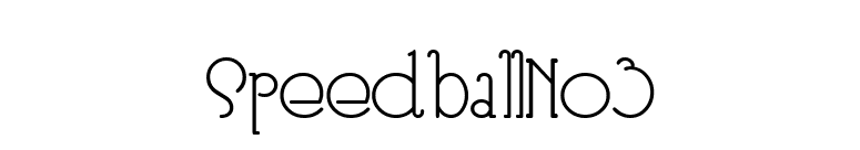 SpeedballNo3 font preview