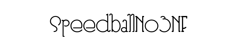 SpeedballNo3NF font preview