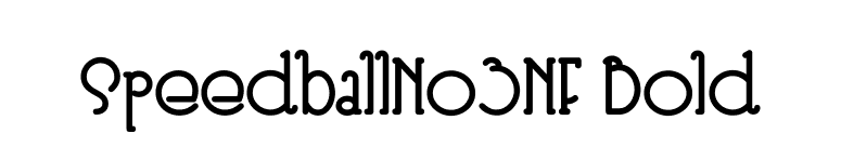 SpeedballNo3NF Bold font preview