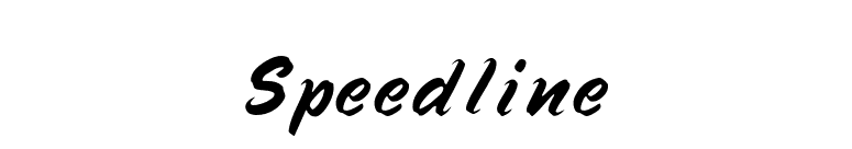 Speedline font preview