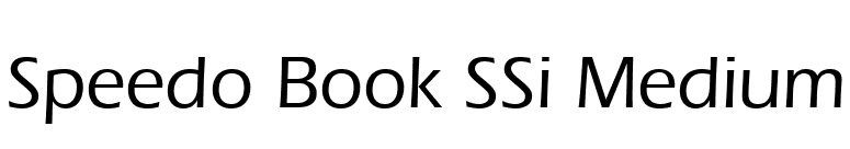 Speedo Book SSi Medium font preview
