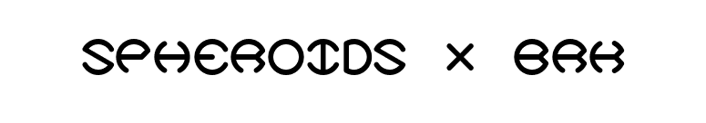 Spheroids X BRK font preview