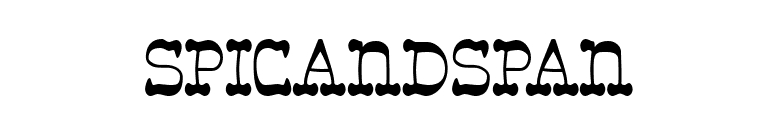 Spicandspan font preview