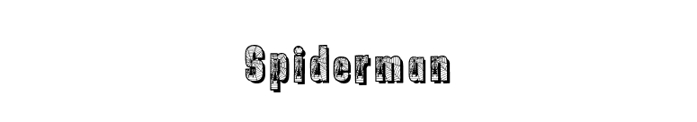 Spiderman font preview