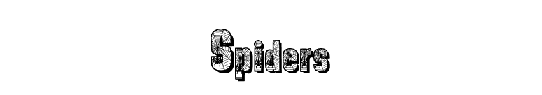 Spiders font preview