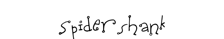 Spidershank font preview
