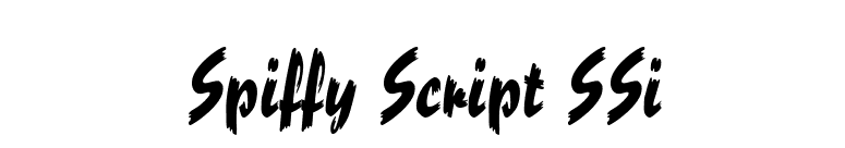 Spiffy Script SSi font preview