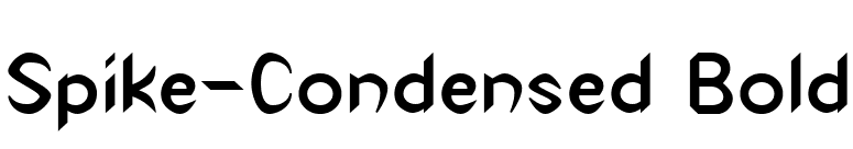Spike-Condensed Bold font preview