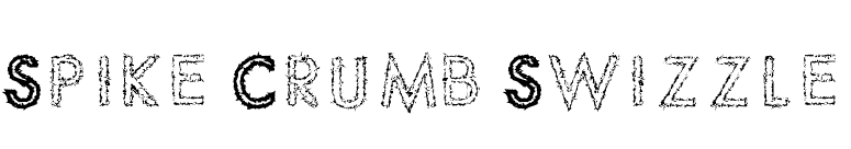 Spike Crumb Swizzle font preview