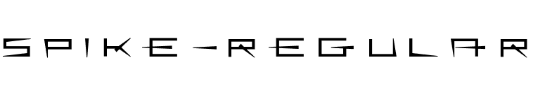 Spike-Regular font preview