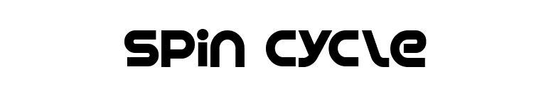Spin Cycle font preview