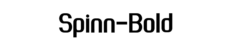 Spinn-Bold font preview