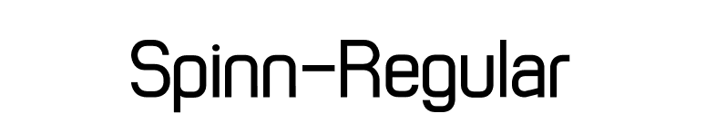 Spinn-Regular font preview