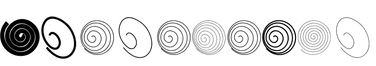 Spiralicus font preview