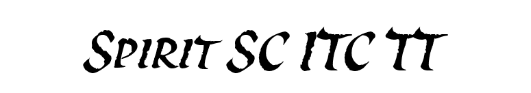 Spirit SC ITC TT font preview