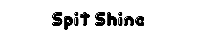 Spit Shine font preview
