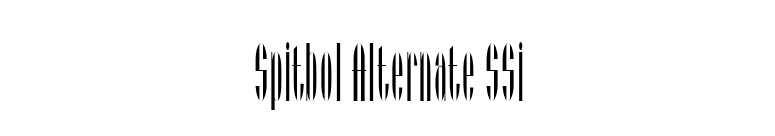 Spitbol Alternate SSi font preview