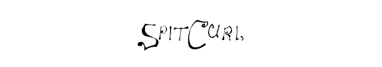 SpitCurl font preview