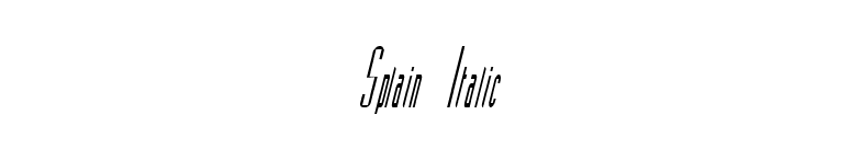 Splain Italic font preview