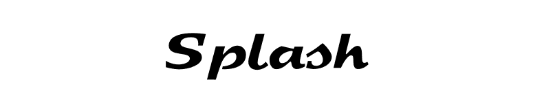 Splash font preview