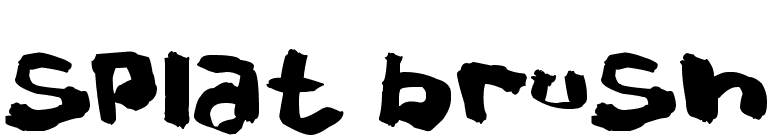 Splat Brush
 font preview