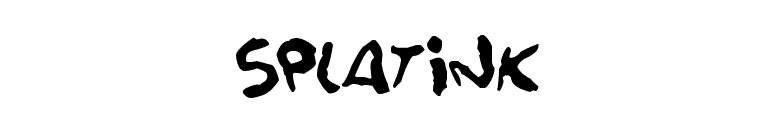 Splatink
 font preview