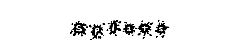 Splats font preview