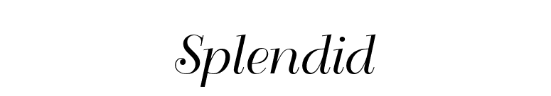 Splendid font preview