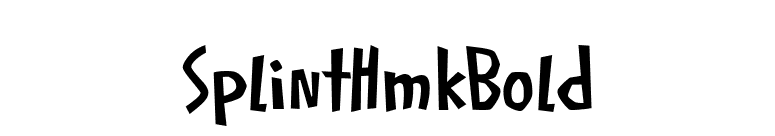 SplintHmkBold font preview