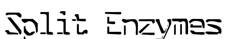 Split Enzymes font preview