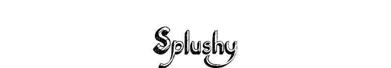 Splushy font preview